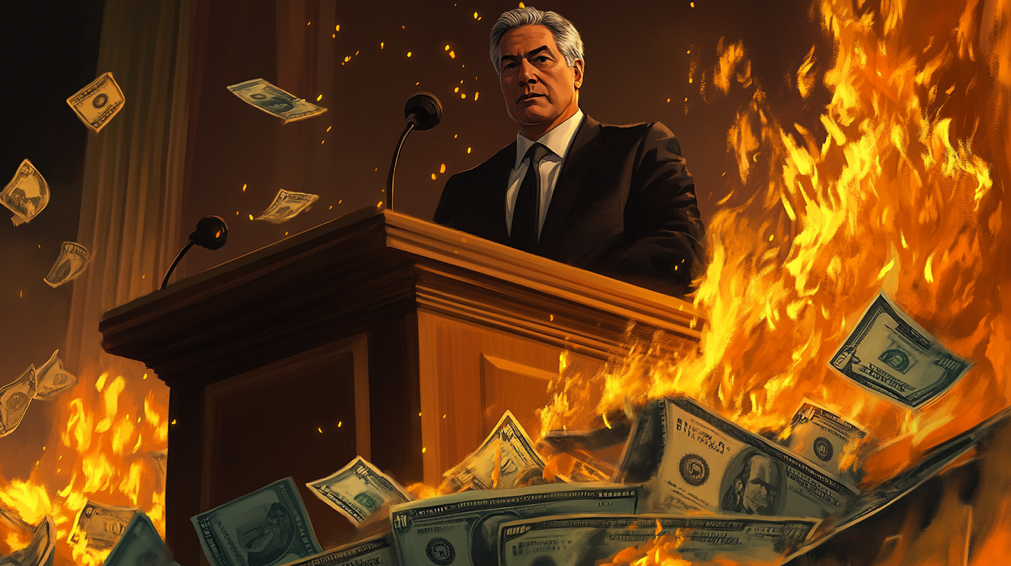 Breaking: Fed announces QE infinity, but only for shitcoins. JPow: 'Fiat was the real rugpull all along.'