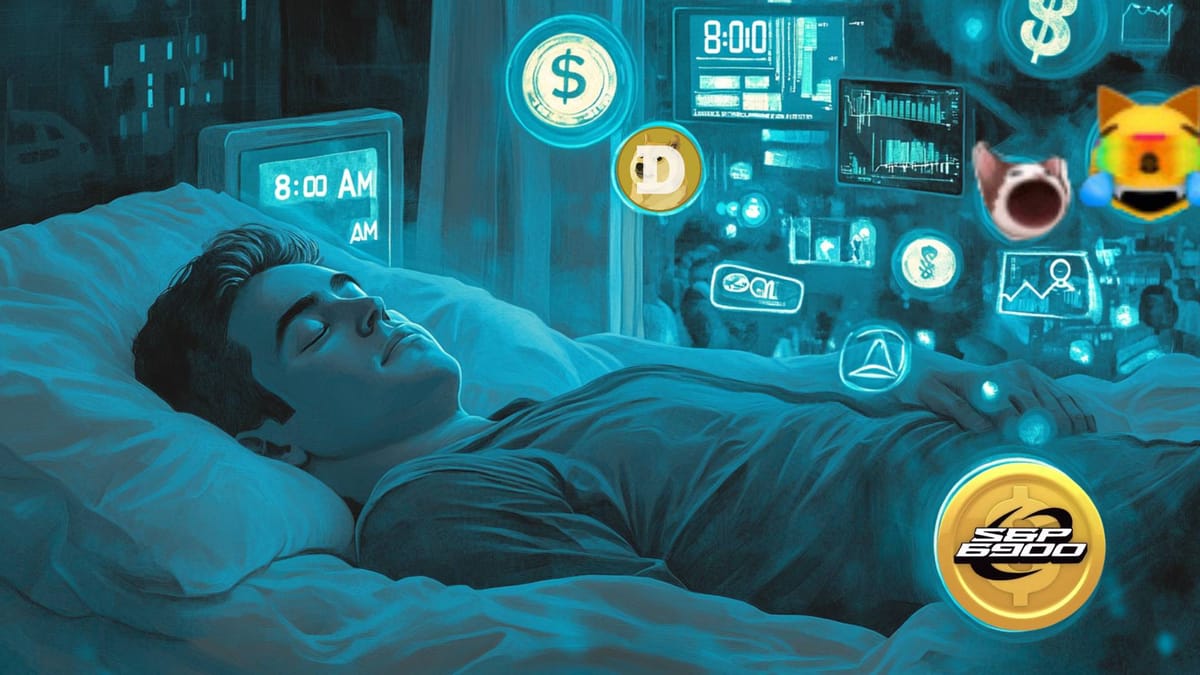 Man Creates Token That Only Trades While He's Sleeping, Finally Gets 8 Hours Rest